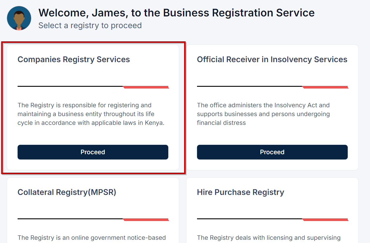 Companies Registry Services