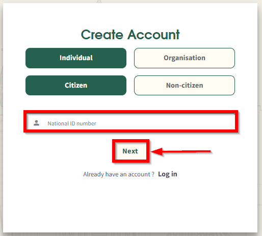 Create Account