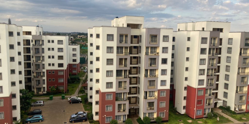 An apartment block in Tatu City, Kenya. AirBnB investors invest in such property developments to tap into this promising line of business.