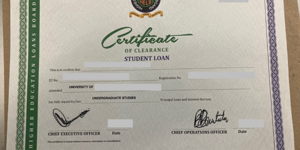 HELB Clearance Certificate application process explained