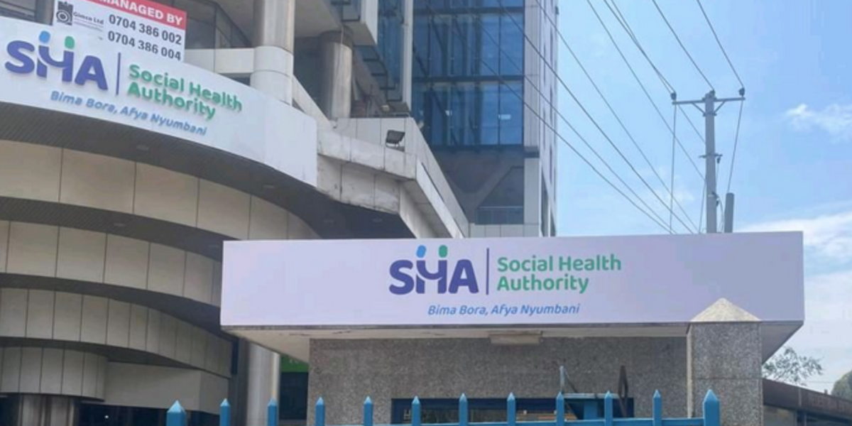 A photo of the SHA Kenya Offices as used in an article on how to register for SHA or SHIF online