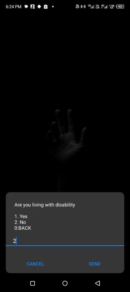 Are you living with a disability YES/NO