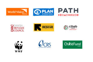 Logs of different NGOs in Kenya as used in an article listing down the best NGOs in Kenya
