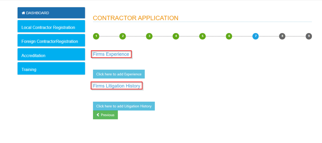 Step 14: Firms Experience