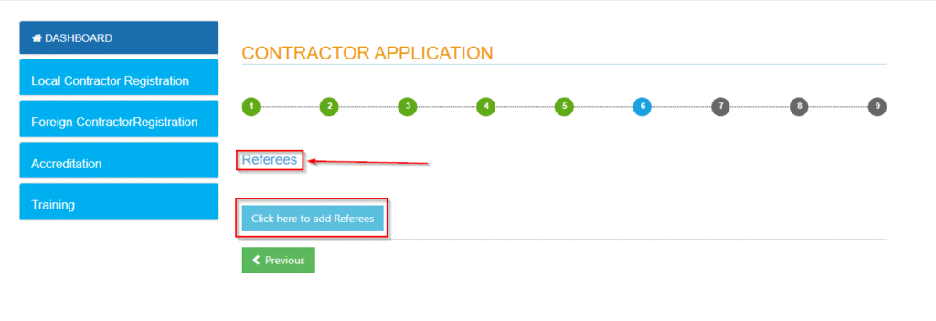 Step 13: Provide Details of your Referees